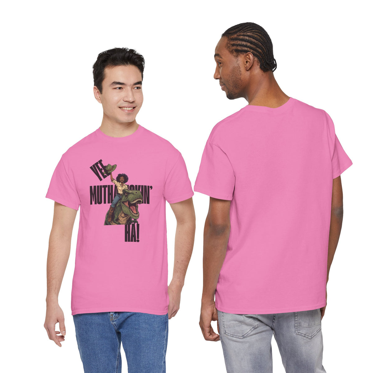 Dinosaur Rider Tee — "Yee Muthafuckin' Ha!" Graphic T-Shirt