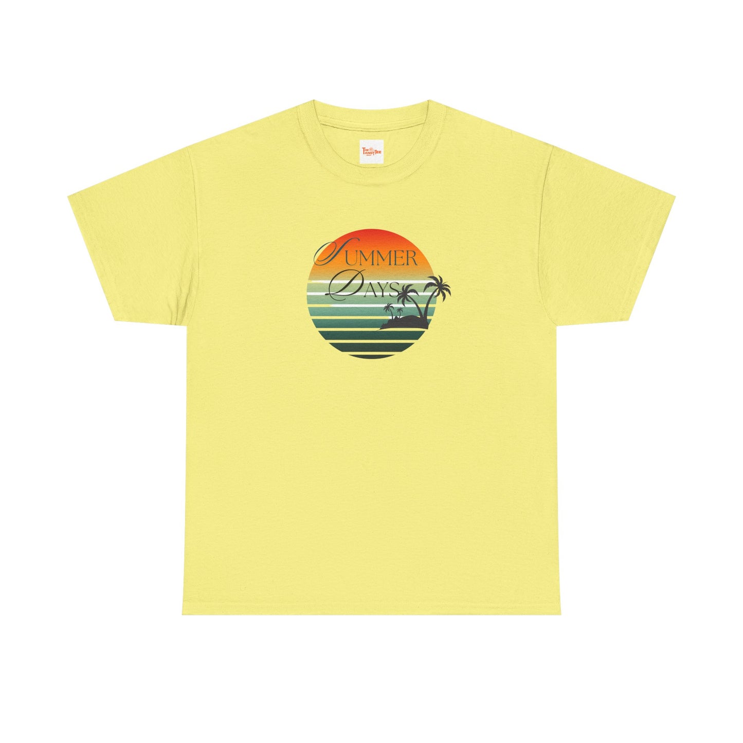 Palm Tree Tee - Summer Days Unisex Heavy Cotton Tee