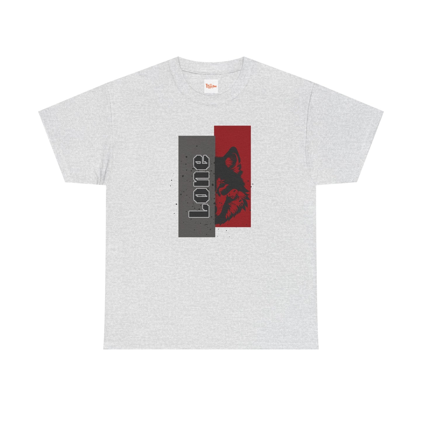Lone Wolf Half-Face Graphic Tee — Wolf Face Men's Shirt
