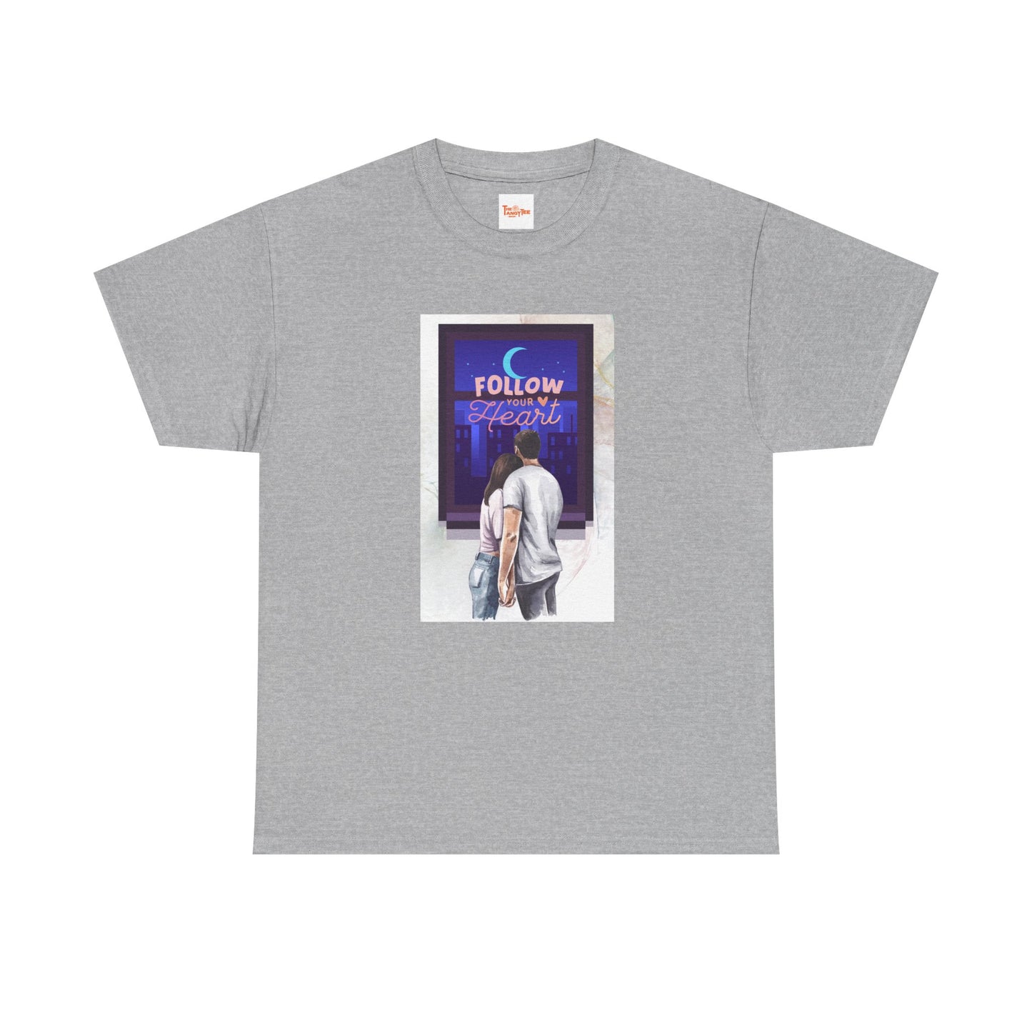 Couples Graphic Tee - Follow Your Heart Design
