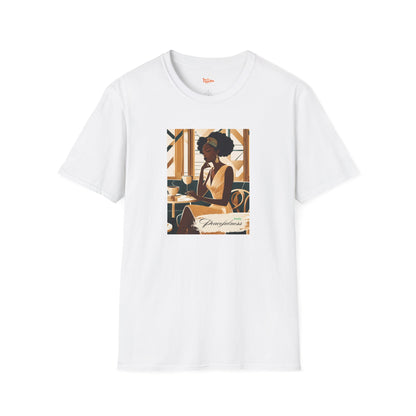 Art Deco Woman Lovely Peacefulness Graphic T-Shirt