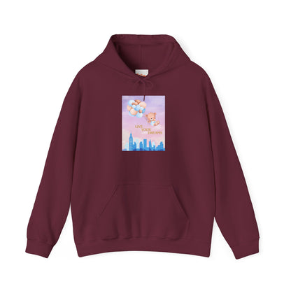 Teddy Bear Dreams Hoodie - Live Your Dreams Graphic