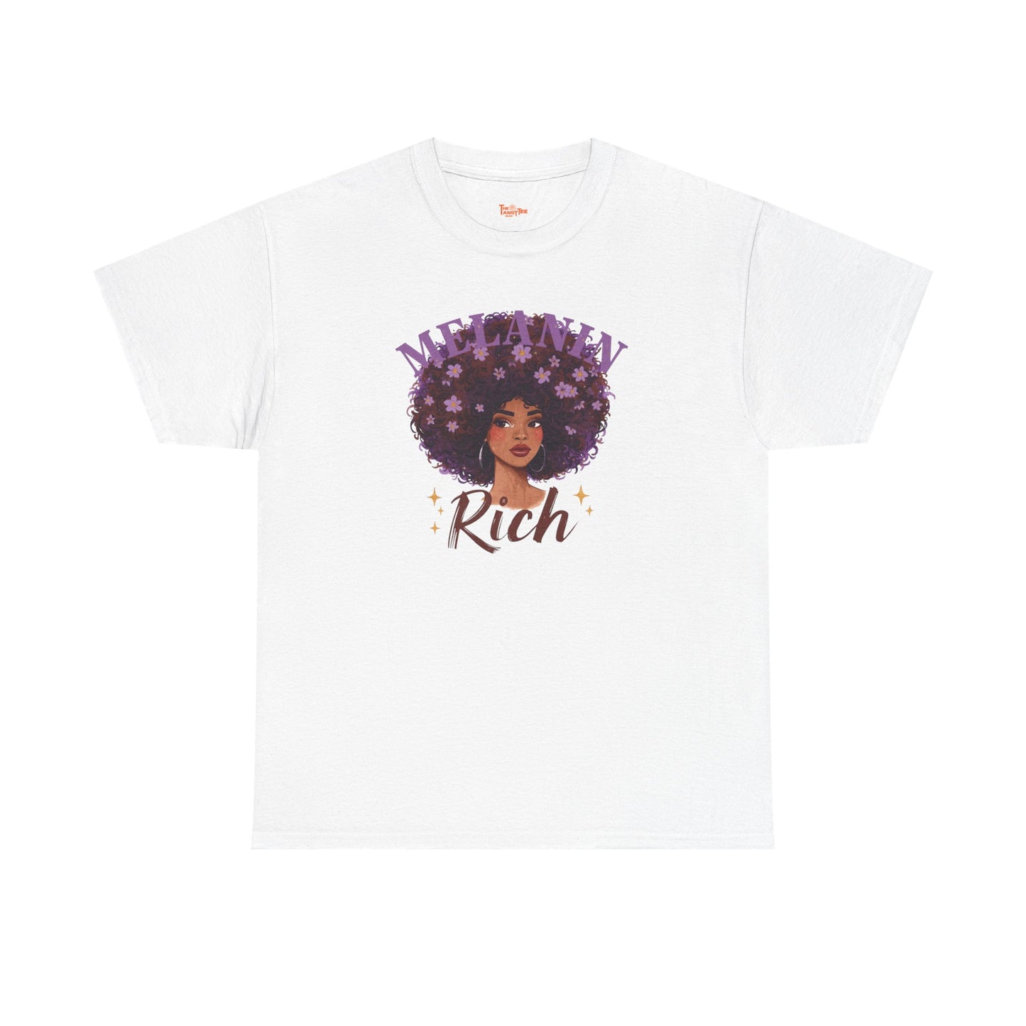 Melanin Rich Afro Floral T-Shirt