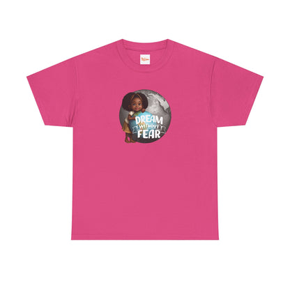 Dream Without Fear Little Black Girl Hugging Globe T-Shirt