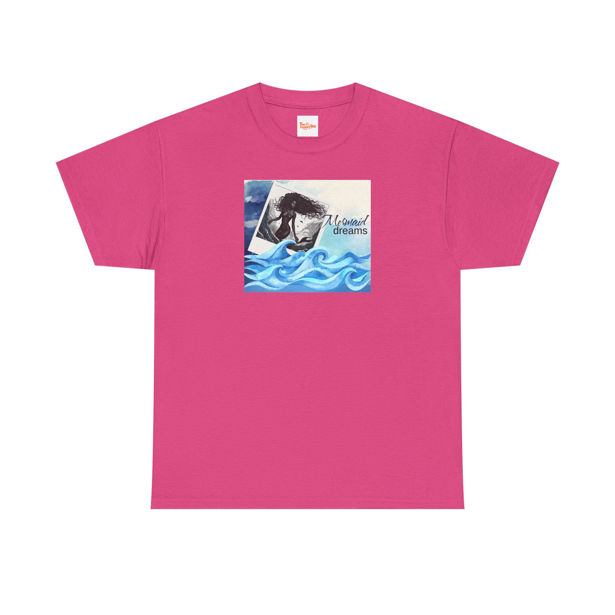 Mermaid Dreams Black Mermaid Graphic T-Shirt