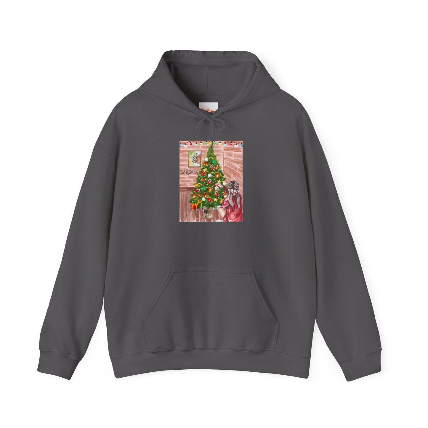 Christmas Hoodie - Girl Decorating Tree
