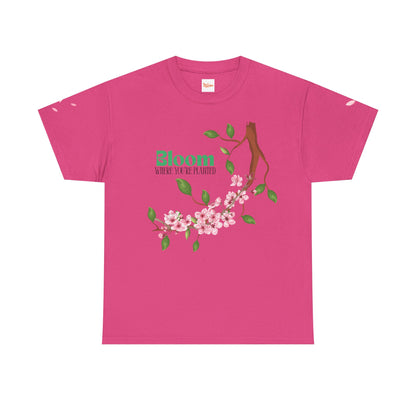 Graphic Tee - Bloom Where You're Planted, Trailing Vines Design