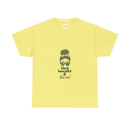 Black Beautiful Blessed Unisex Tee