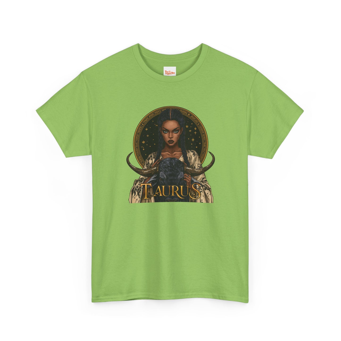 Taurus Art Nouveau Tee — African American Woman & Bull Zodiac Graphic
