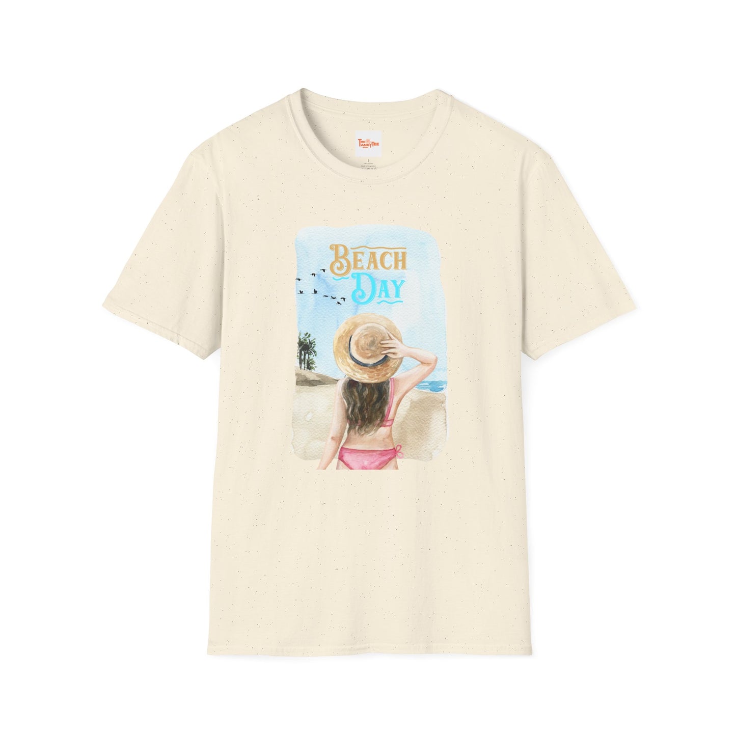 Beach Day Graphic T-Shirt — Woman on Beach Tee