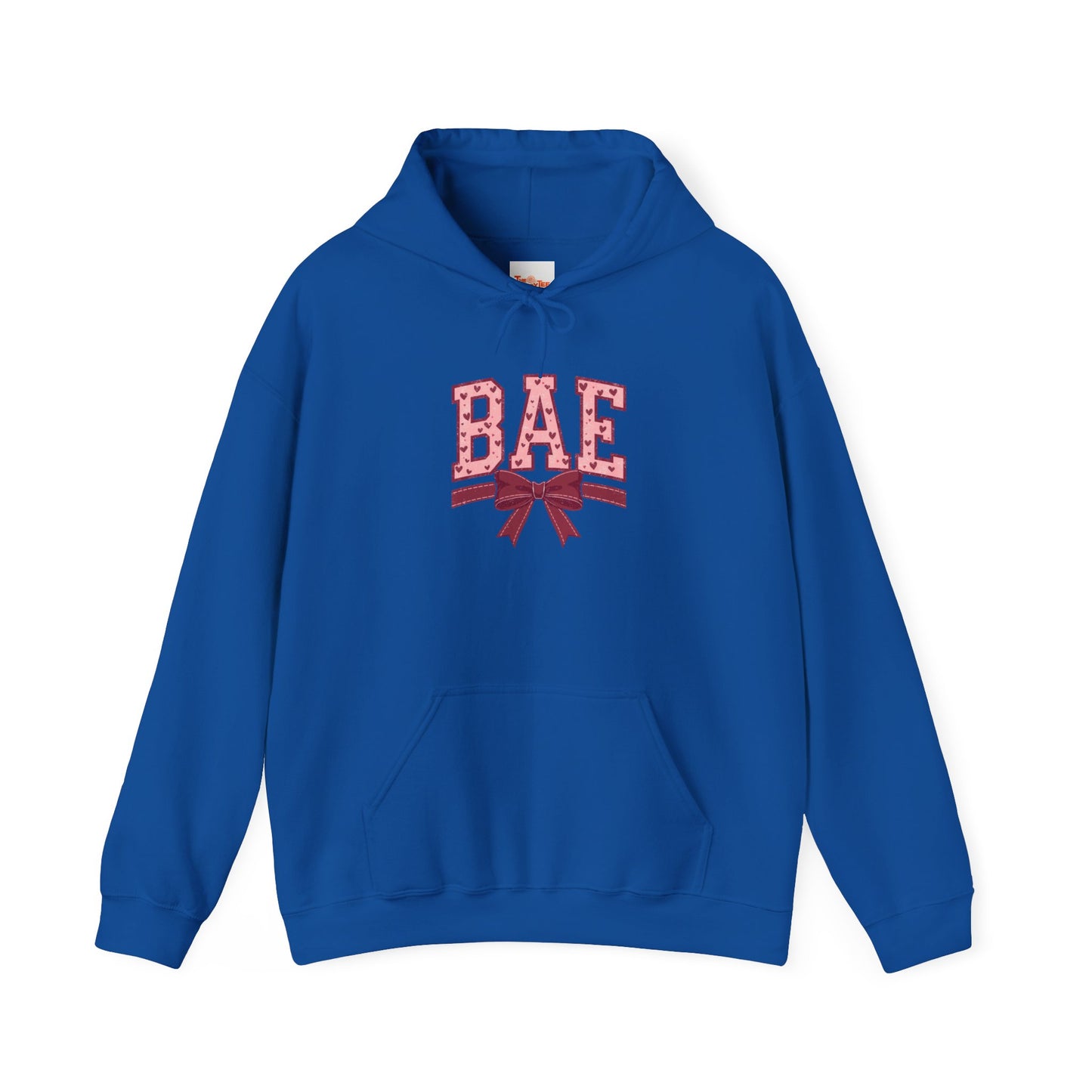 Bae Pink Bow Hoodie — Cute Graphic Pullover for Couples & Gifts