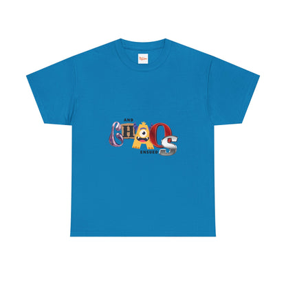 And Chaos Ensued Typography Tee Shirt
