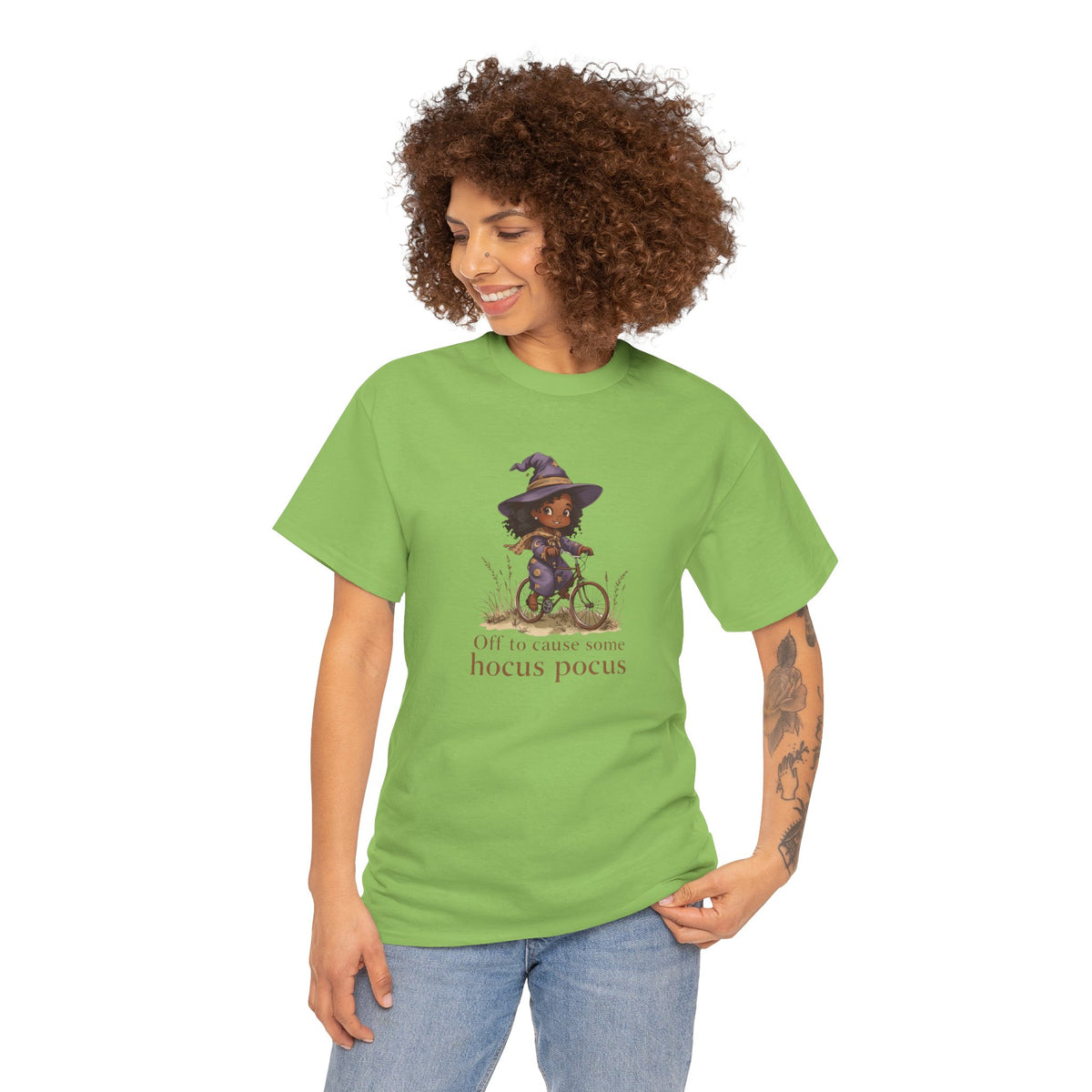 Hocus Pocus Witch Girl Bicycle T-Shirt