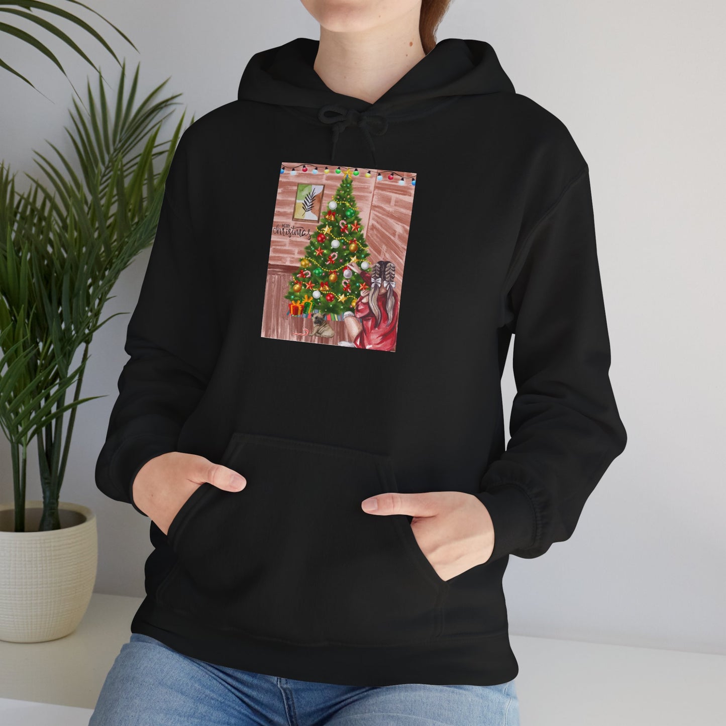 Christmas Girl Hoodie Sweatshirt - Merry Christmas Graphic