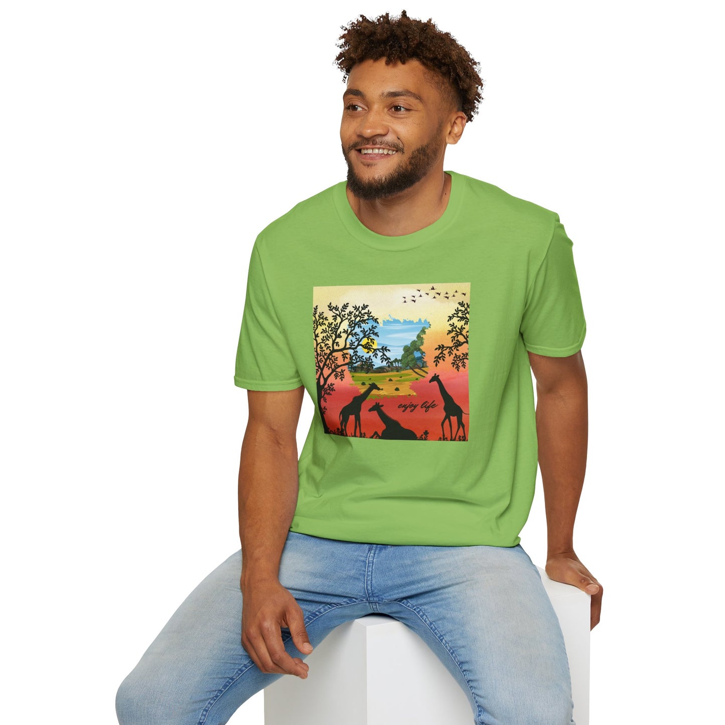 Giraffe Silhouette Unisex T-Shirt