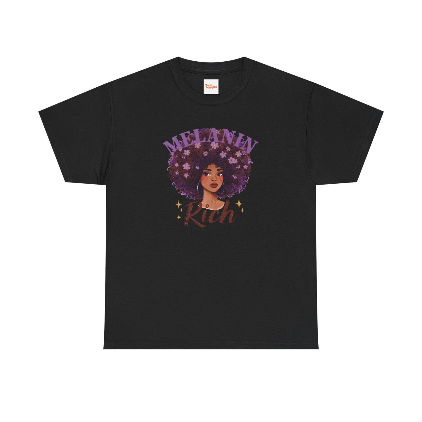 Melanin Rich Afro Floral T-Shirt