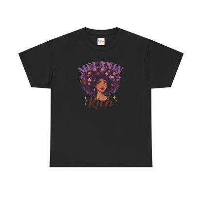 Melanin Rich Afro Floral T-Shirt