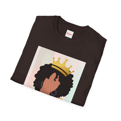 Crown Queen T-Shirt, Afro Art, Black Woman T-Shirt