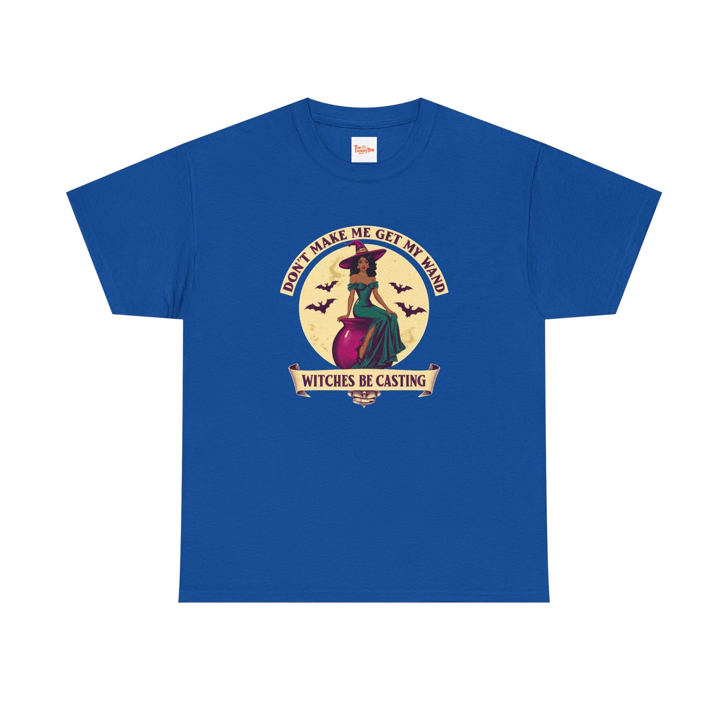 Witches Be Casting Tee — Vintage Witch Halloween T‑Shirt