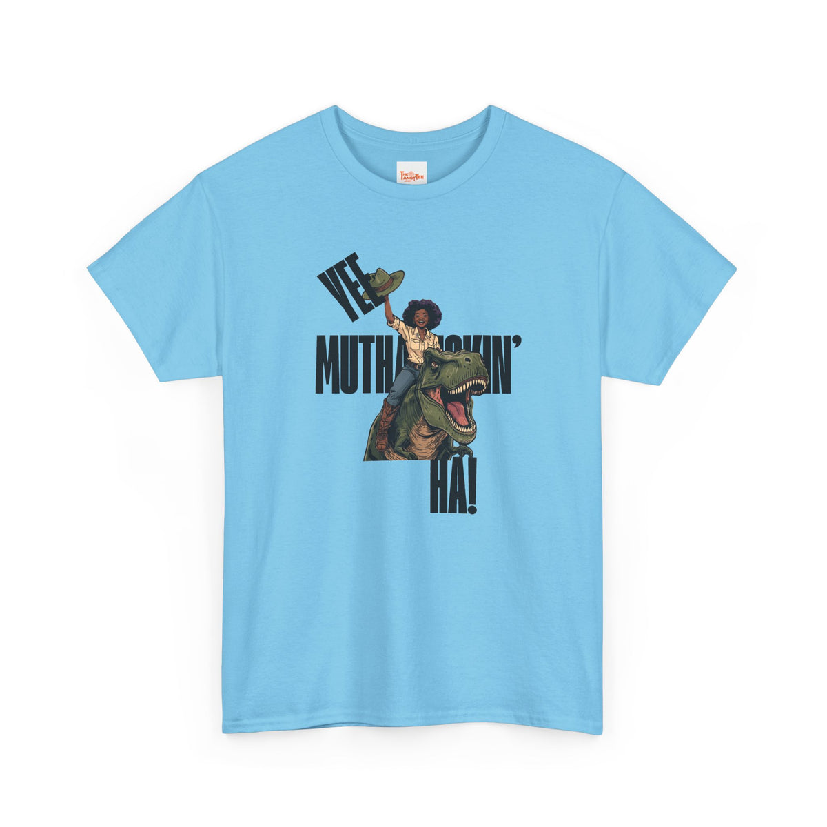 Dinosaur Rider Tee — "Yee Muthafuckin' Ha!" Graphic T-Shirt