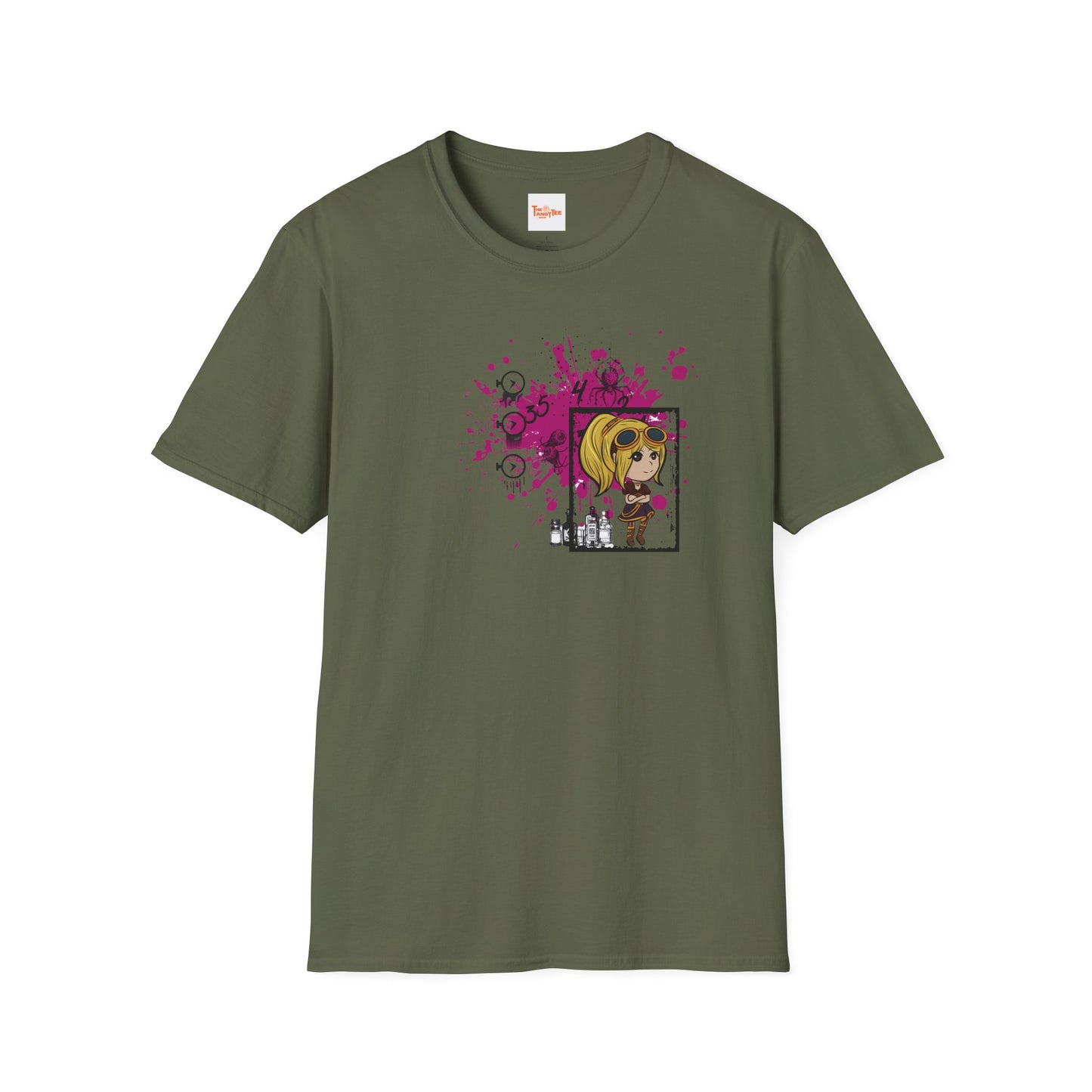 Steampunk Girl Softstyle T-Shirt
