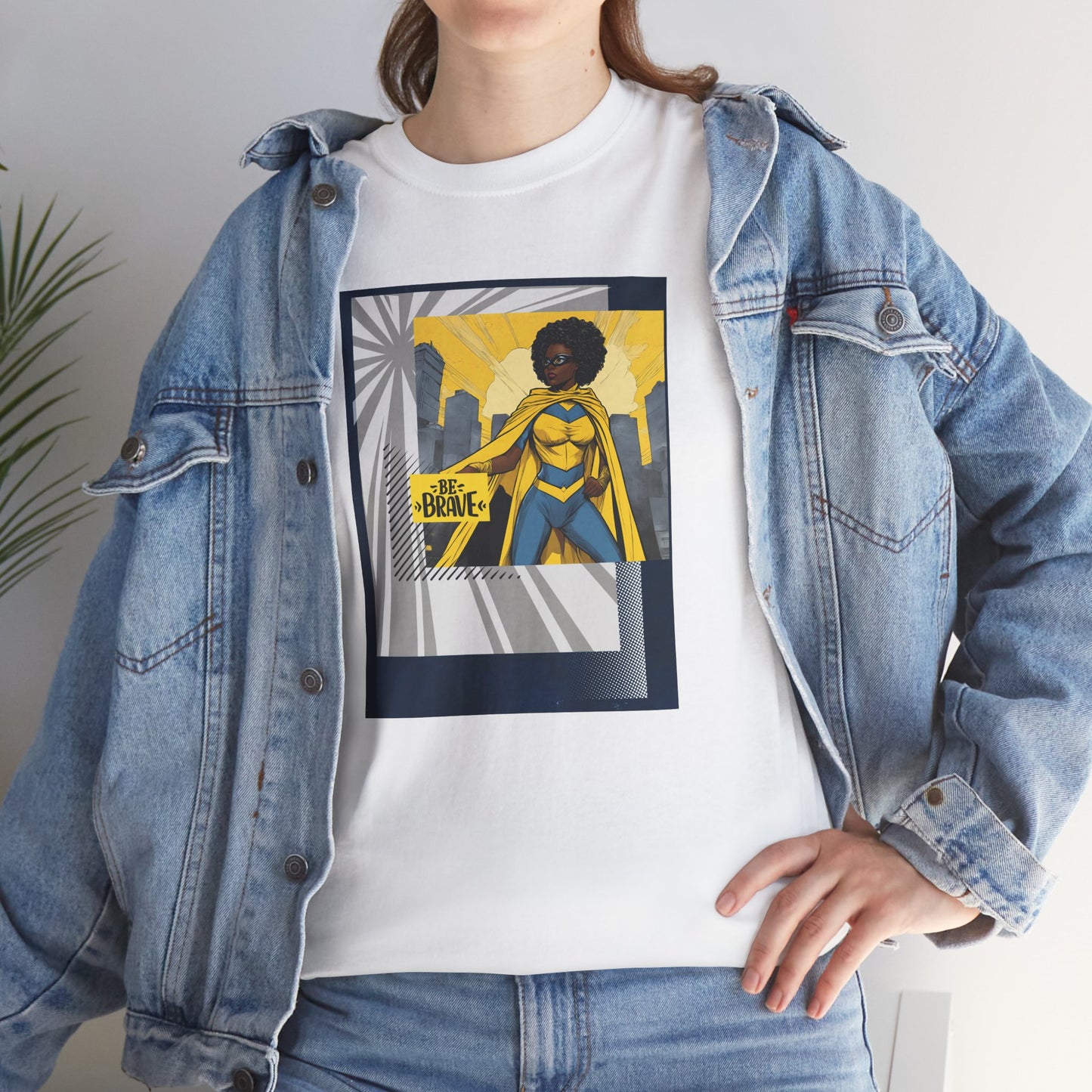 Brave Black Female Superhero Tee
