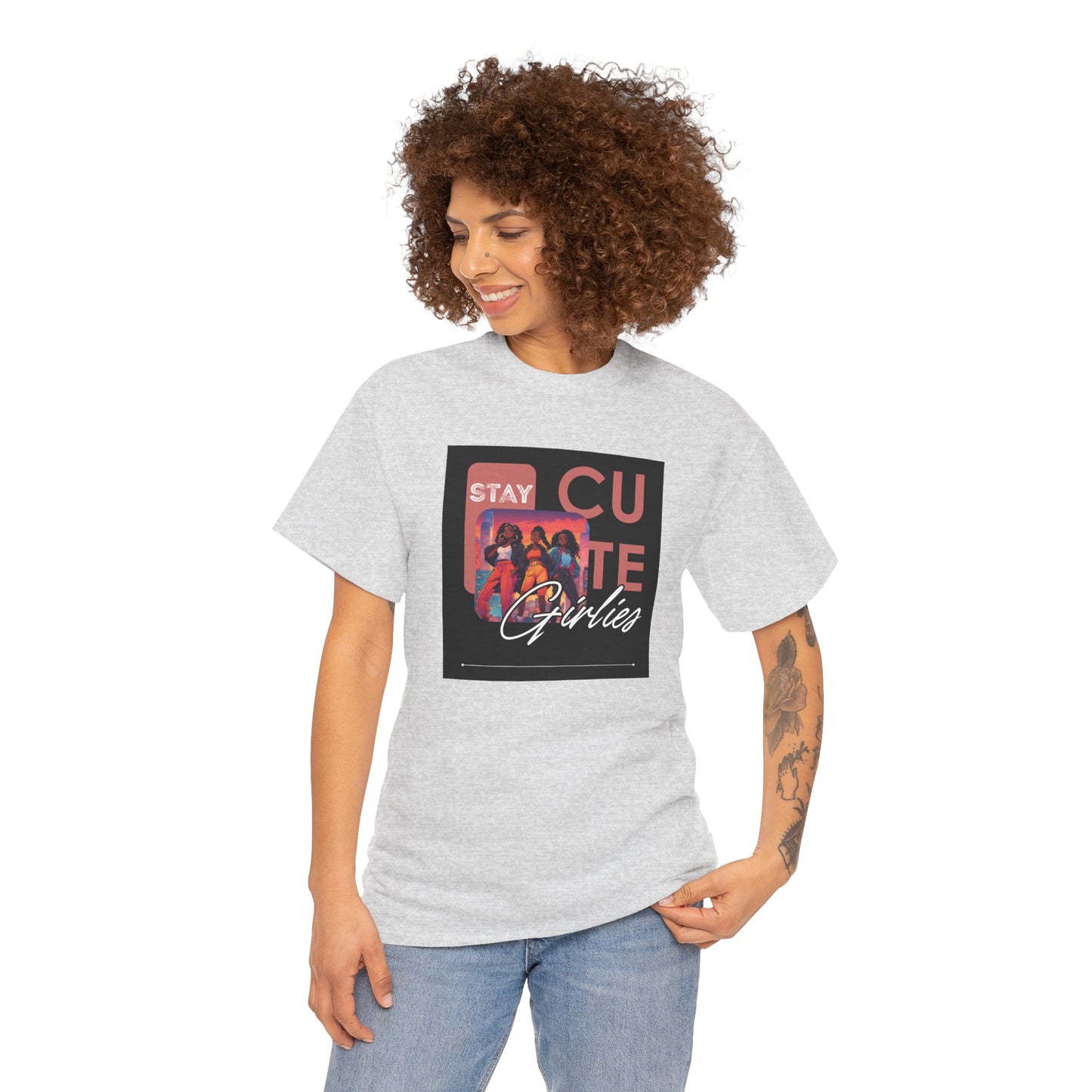 Anime Women Unisex Tee - Stay Cute Girlies Graphic
