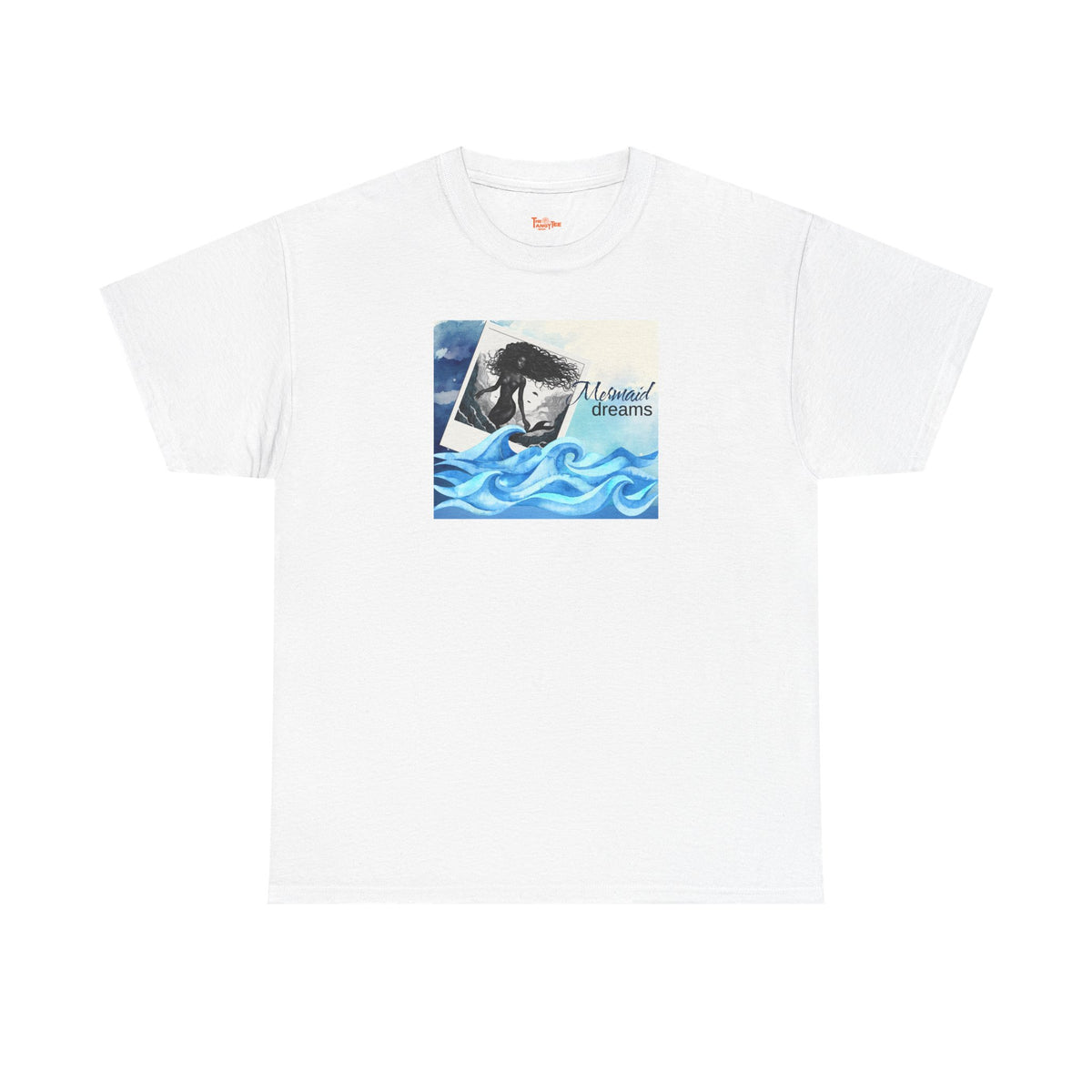 Mermaid Dreams Black Mermaid Graphic T-Shirt