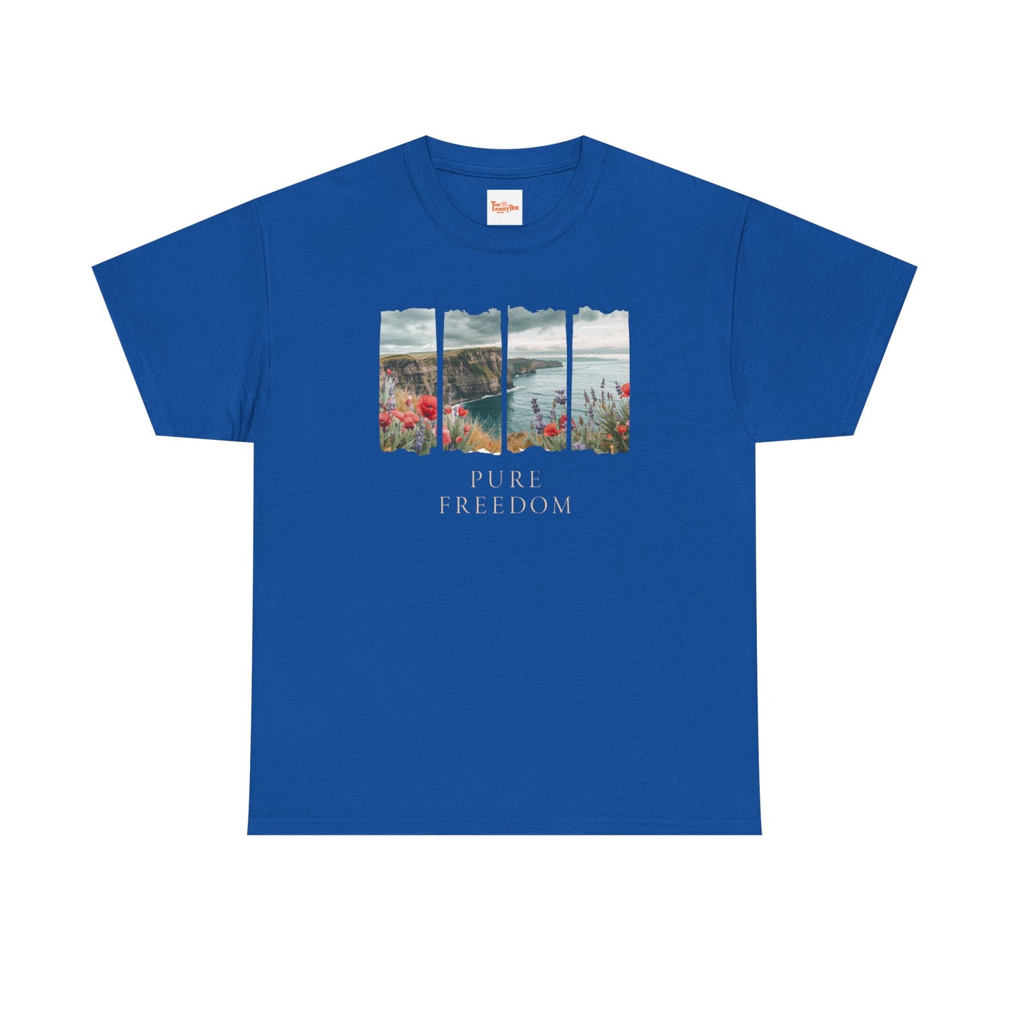 Pure Freedom Oceanside Cliff T-Shirt — Wildflower Beach Graphic Tee