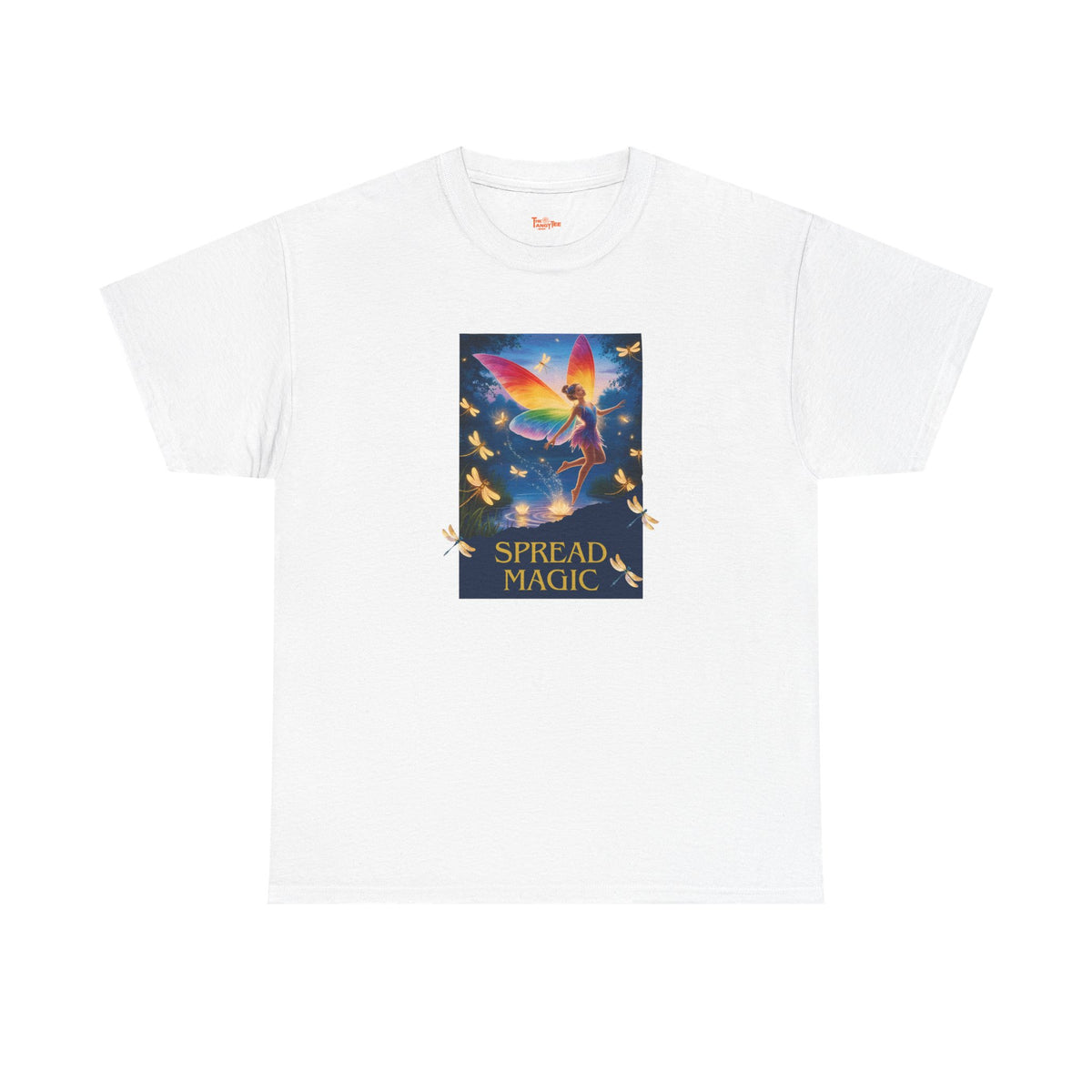 Spread Magic Fairy T-Shirt — Rainbow Wings Graphic Tee
