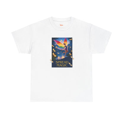 Spread Magic Fairy T-Shirt — Rainbow Wings Graphic Tee