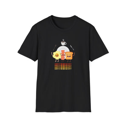 Breakfast Dance Unisex T-Shirt with Egg, Bacon, and Toast Graphic