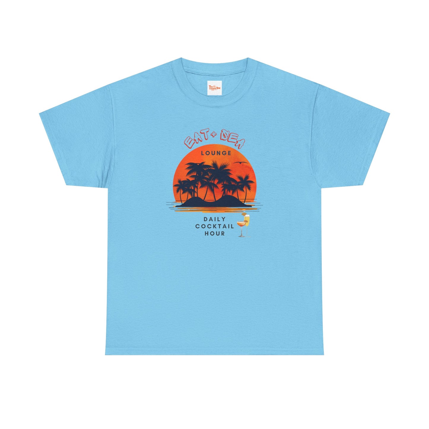 Graphic Sunset Eat + Sea Lounge Unisex Tee