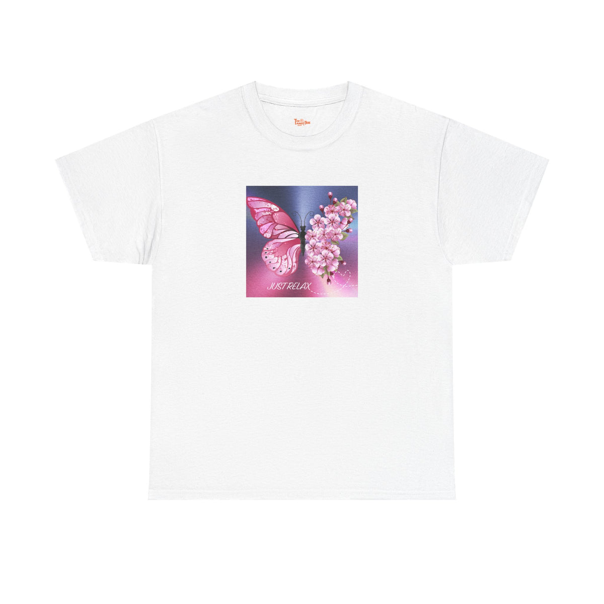 Just Relax Butterfly & Flowers T-Shirt
