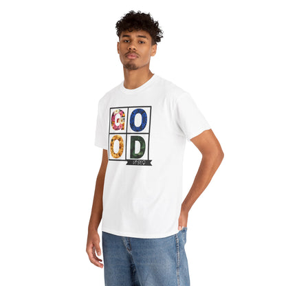 Good Vibes Flower Grid T-Shirt