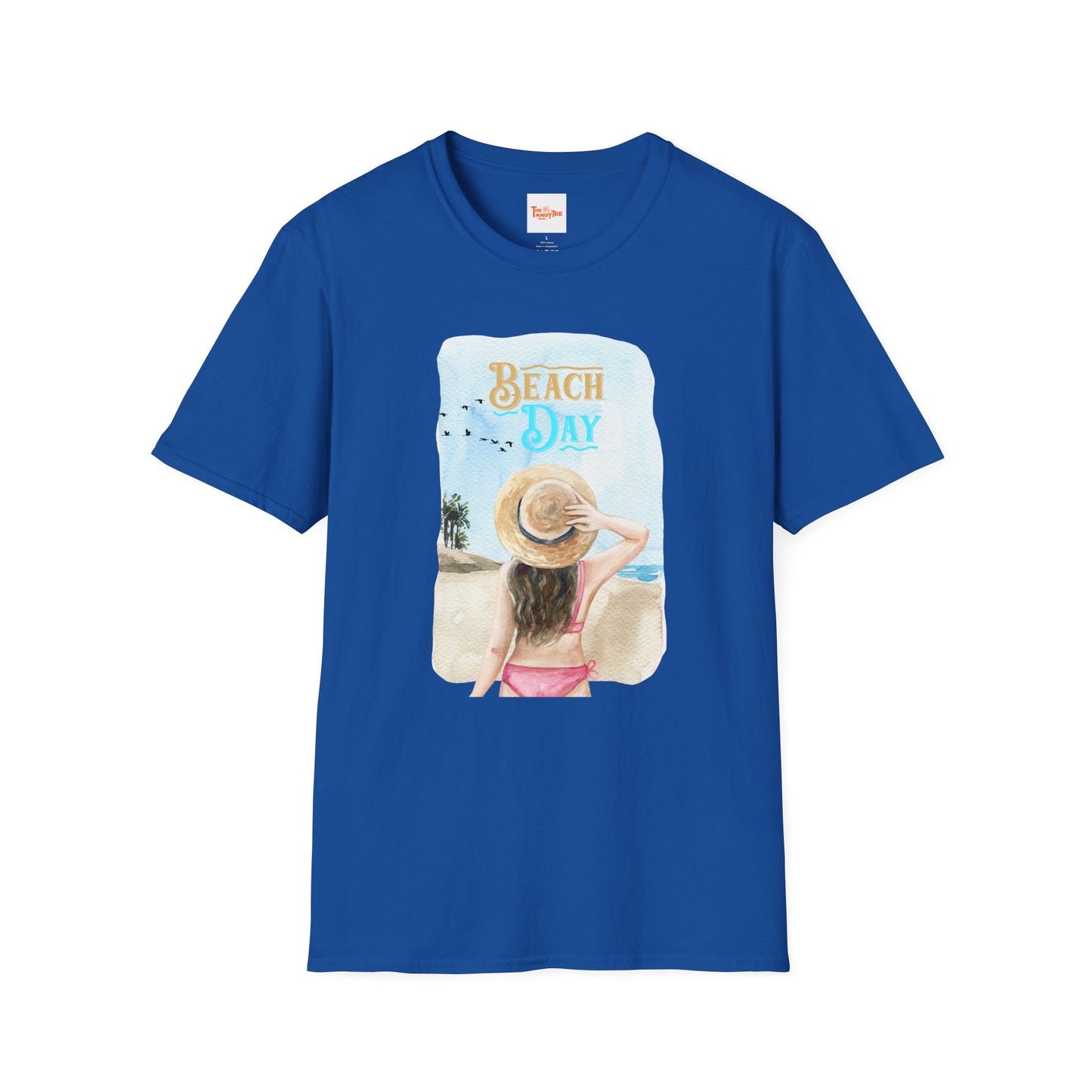 Beach Day Graphic T-Shirt — Woman on Beach Tee
