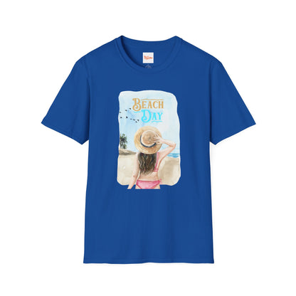 Beach Day Graphic T-Shirt — Woman on Beach Tee