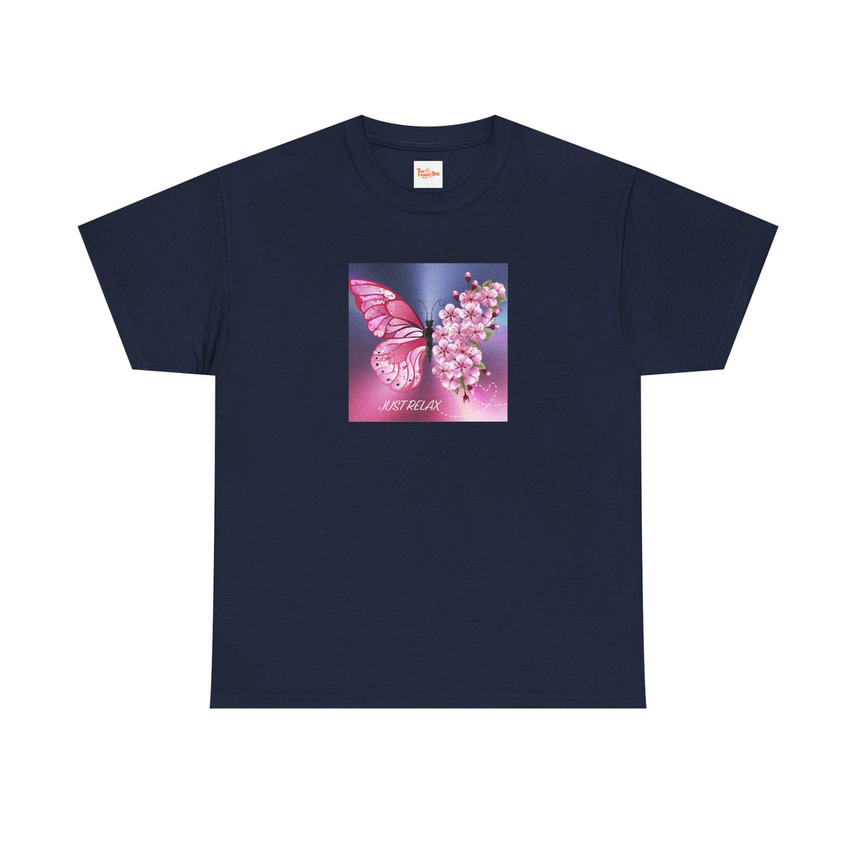 Just Relax Butterfly & Flowers T-Shirt