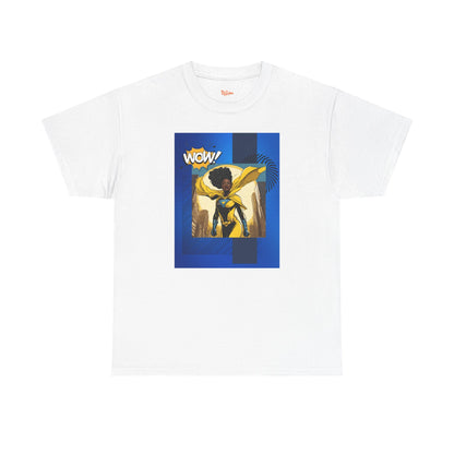 Yellow Wow! Superhero Graphic Tee