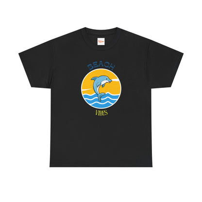 Beach Vibes Dolphin T-Shirt — Sunny Ocean Graphic Tee