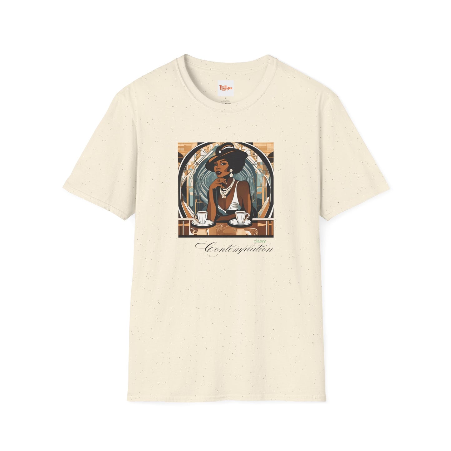 Art Deco Woman Classy Contemplation Graphic T-Shirt