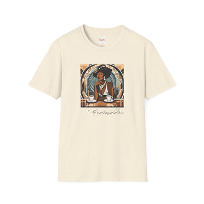 Art Deco Woman Classy Contemplation Graphic T-Shirt