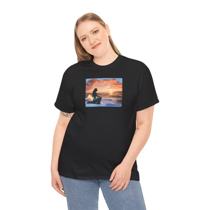 Black Mermaid Unisex Tee - Find Your Peace Graphic Design