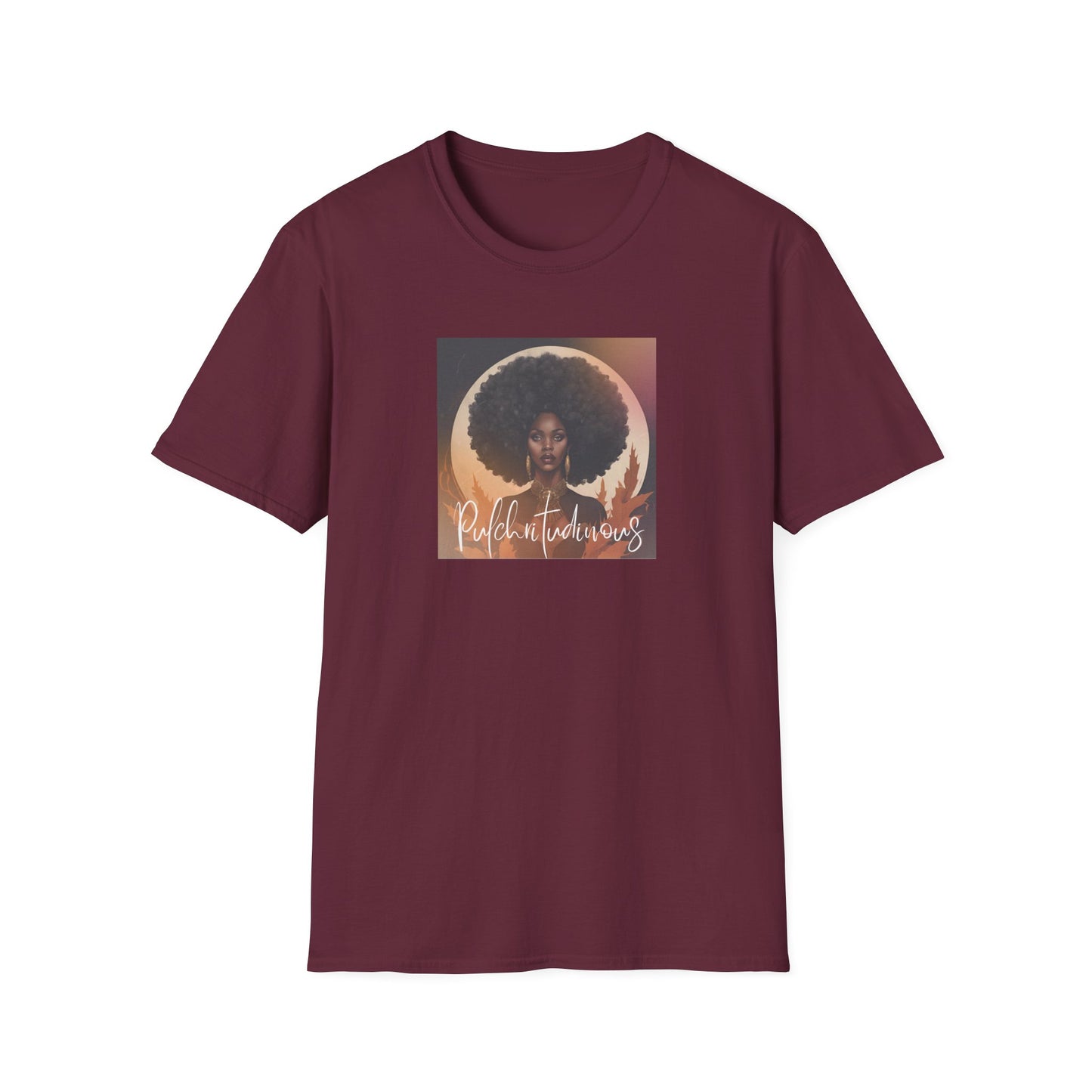 Afro Beauty Fall Leaves T-Shirt