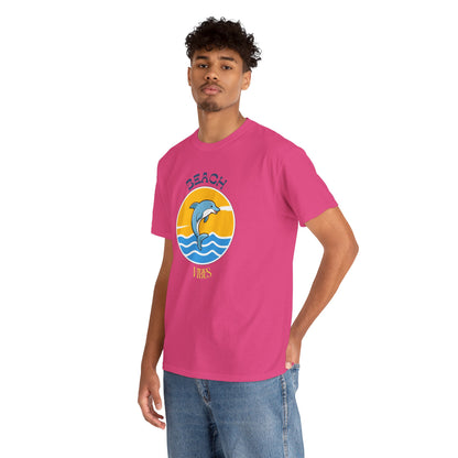 Beach Vibes Dolphin T-Shirt — Sunny Ocean Graphic Tee