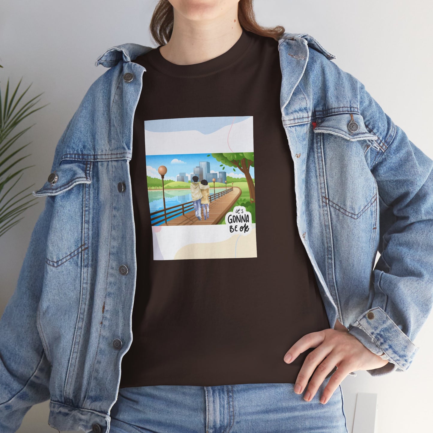 Graphic Tee It's Gonna Be OK Couple Walking Park