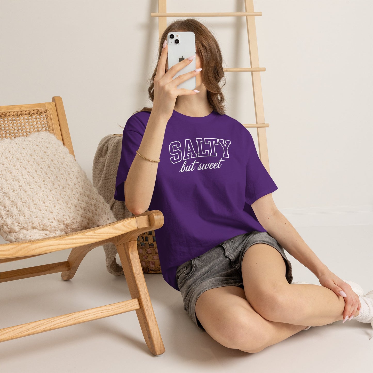 Salty But Sweet Tee — Funny Beach Vibe Cotton T‑Shirt