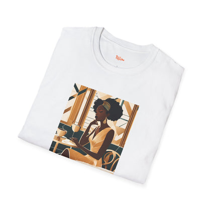 Art Deco Woman Lovely Peacefulness Graphic T-Shirt