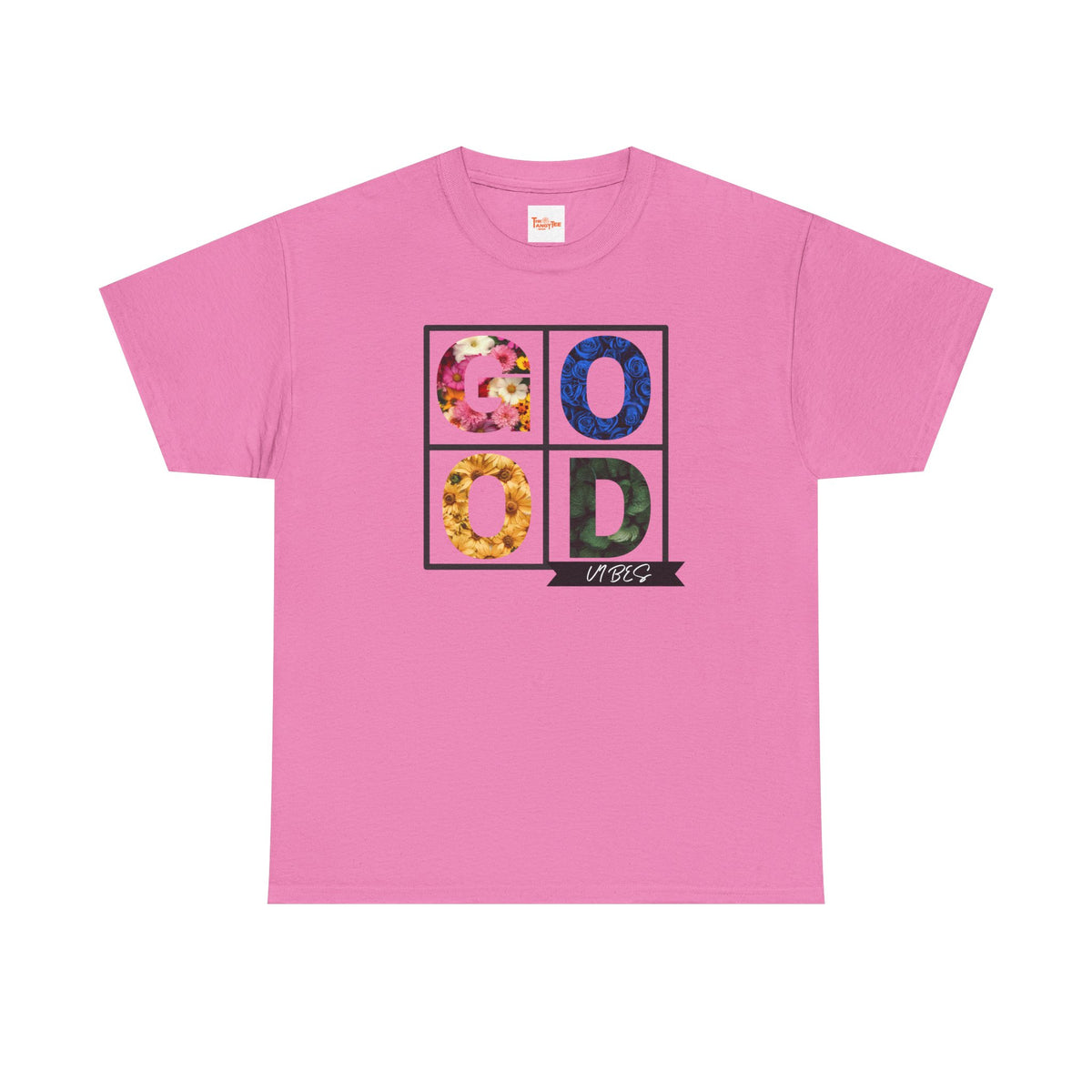Good Vibes Flower Grid T-Shirt