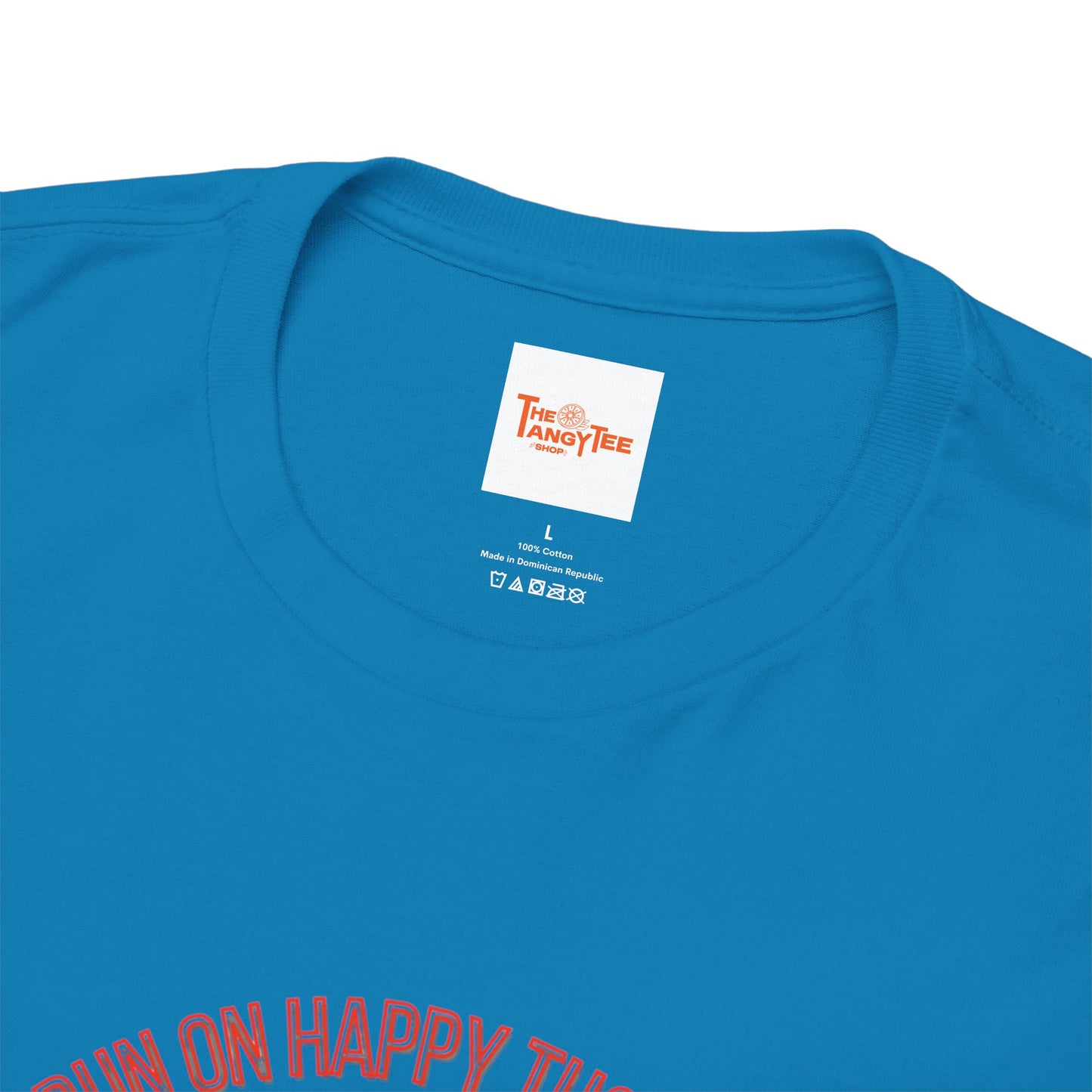 Coffee Lover Tee - Happy Thoughts and Coffee Unisex Heavy Cotton Tee